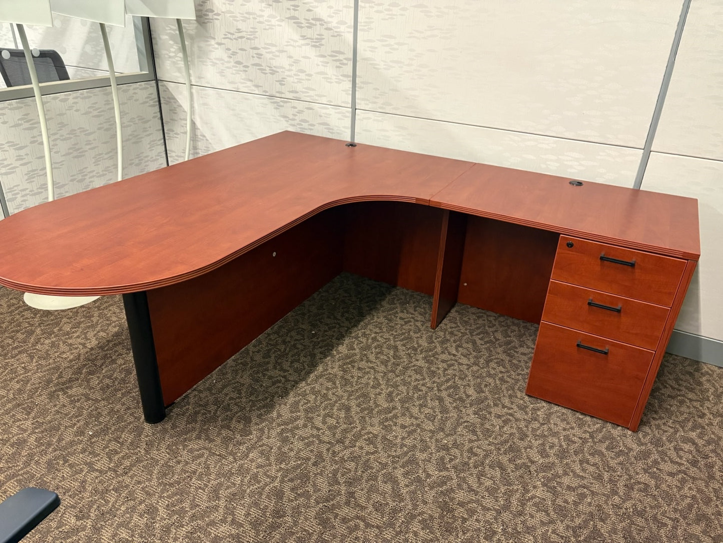 Cherryman Bullet L-Shape Desk - Right