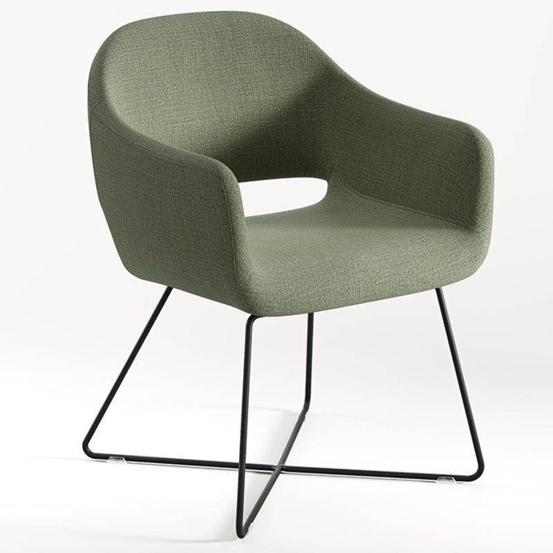 N9NE Furniture Saron Guest Chair w/ Sled X Base