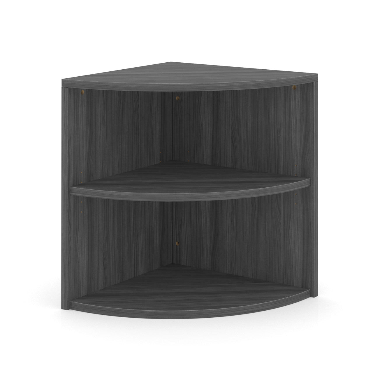 Office Source 2-Shelf Corner Bookcase