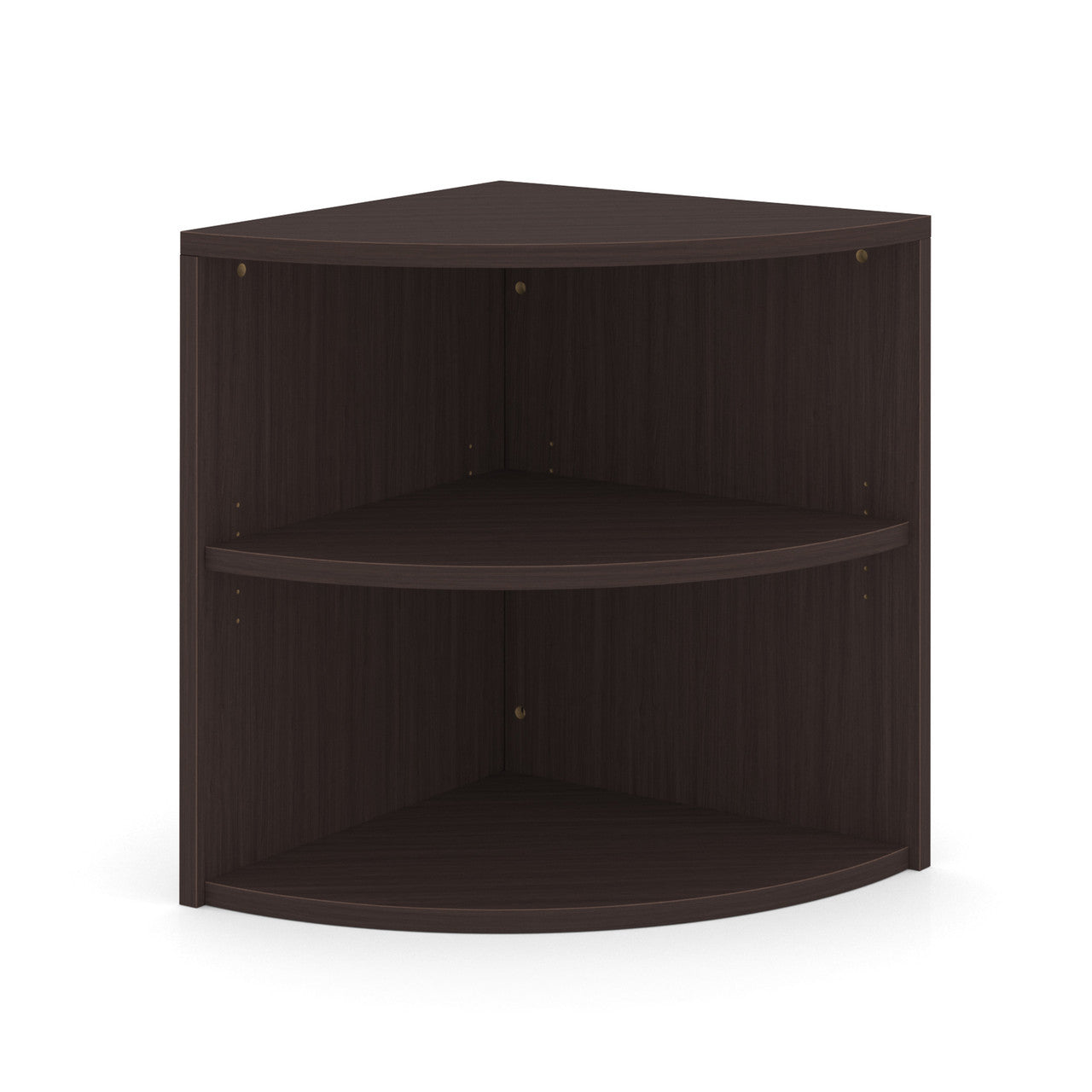 Office Source 2-Shelf Corner Bookcase