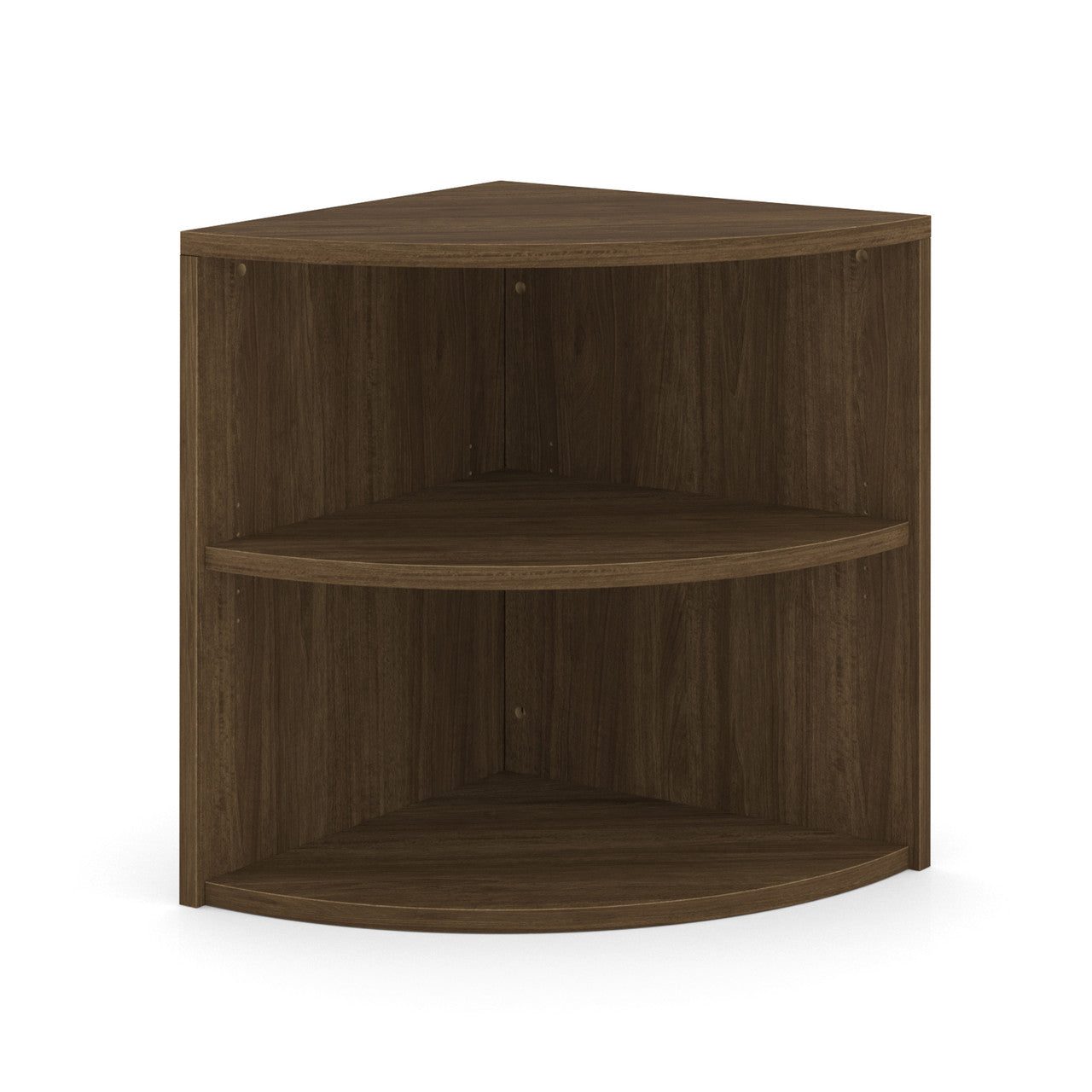 Office Source 2-Shelf Corner Bookcase