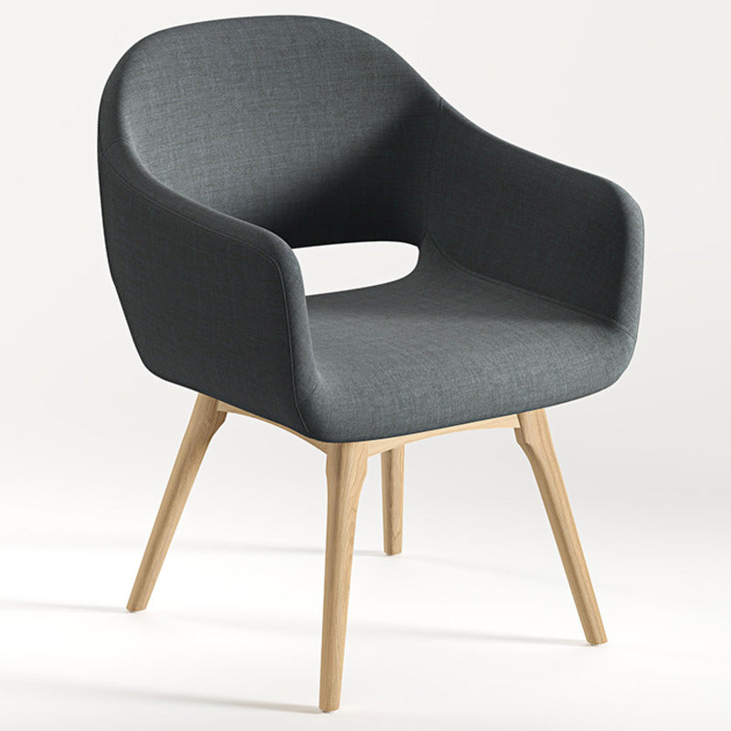 N9NE Furniture Guest Chair w/ Wood Base