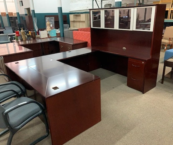 Mayline U-Shape Desk w/ Hutch