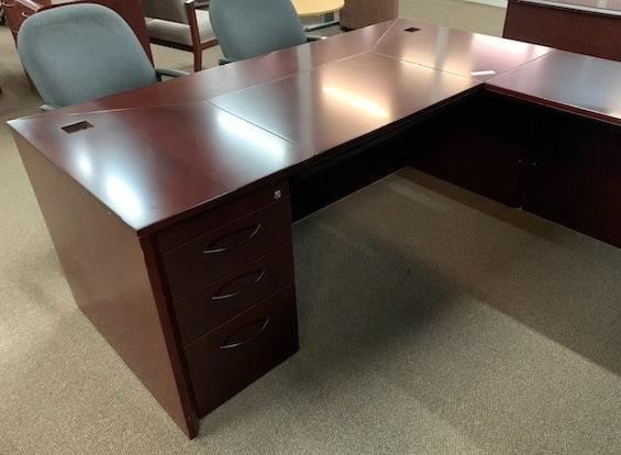 Mayline U-Shape Desk w/ Hutch