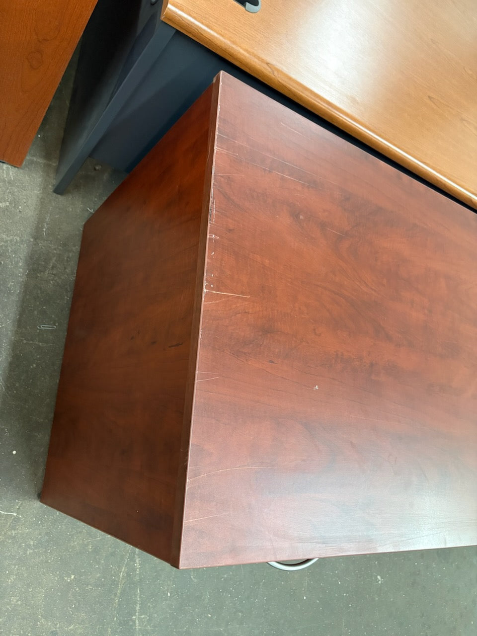 IOF Double Pedestal Desk - Wild Pear