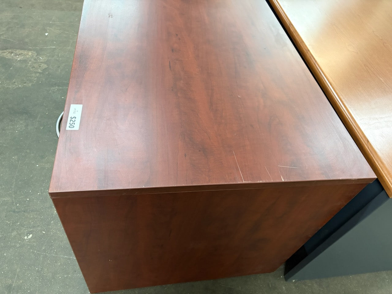 IOF Double Pedestal Desk - Wild Pear