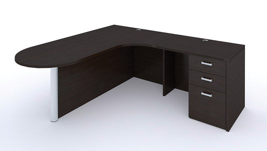 Cherryman Bullet L-Shape Desk - Right