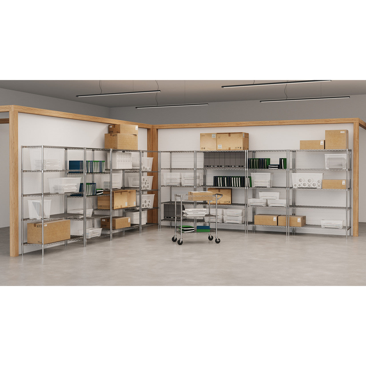 Office Source 36"W Heavy Duty Wire Rack