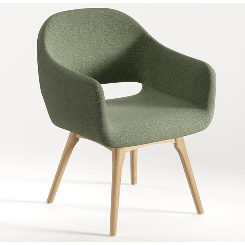 N9NE Furniture Guest Chair w/ Wood Base
