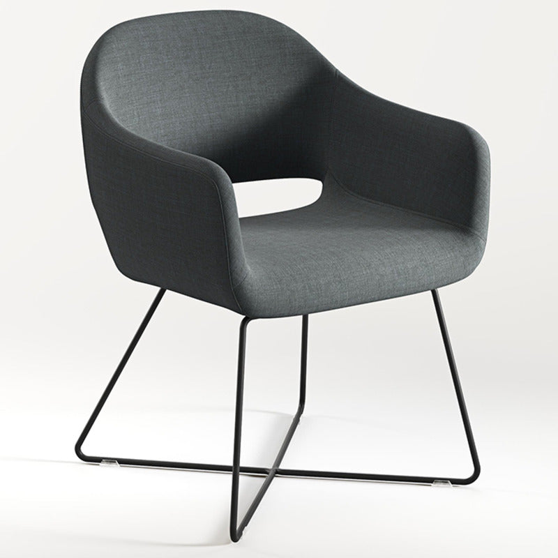 N9NE Furniture Saron Guest Chair w/ Sled X Base