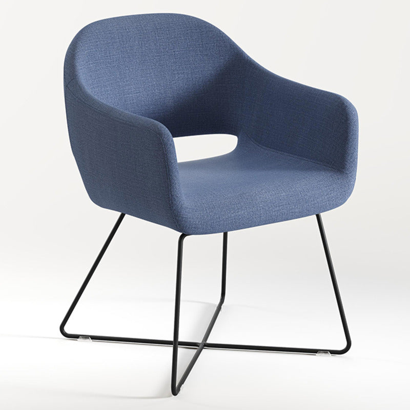 N9NE Furniture Saron Guest Chair w/ Sled X Base