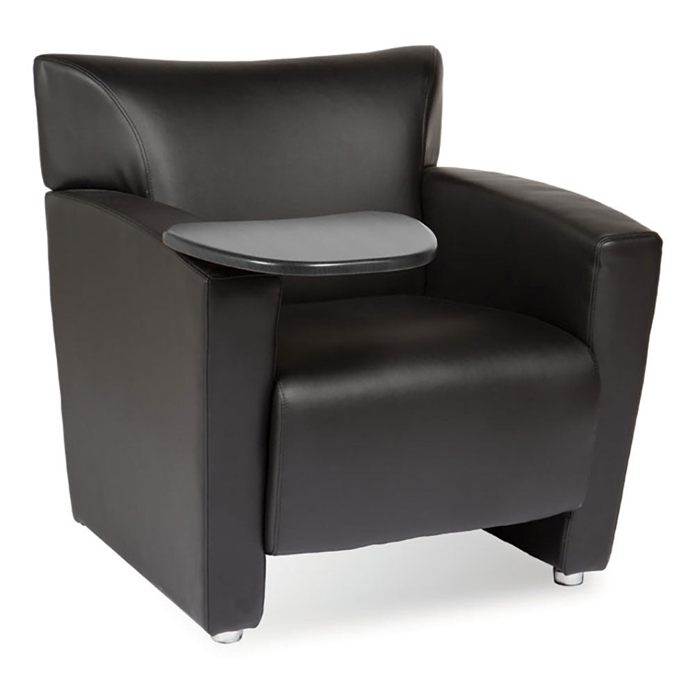 Office Source Tribeca Club Chair w/ Tablet Arm – Black