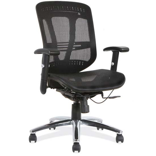Officesource Chair Office Source Engage Series Mesh Mid-Back Chair with Chrome Frame ...