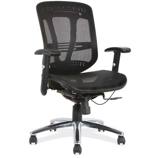 Office Source Engage Series Mesh Mid-Back Chair with Chrome Frame