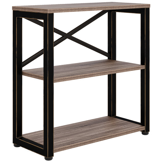 Office Source Riveted Metal Bookcase