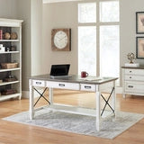 Office Source Refined Collection Writing Desk – Vintage White